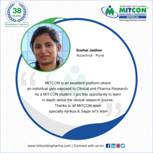 best-clinical-research-course-in-pune-student-testimonial-mitcon-cr-training-pune-2